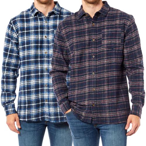 Camicia da Uomo a Quadri in Flanella