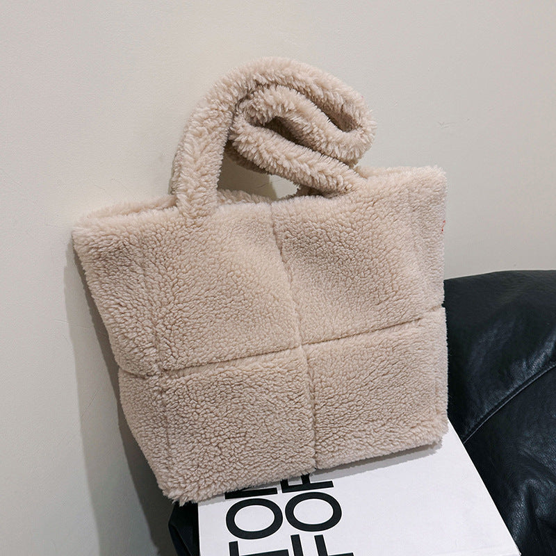 Borsa a Spalla in Peluche – Tote Capiente Invernale