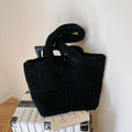 Borsa a Spalla in Peluche – Tote Capiente Invernale