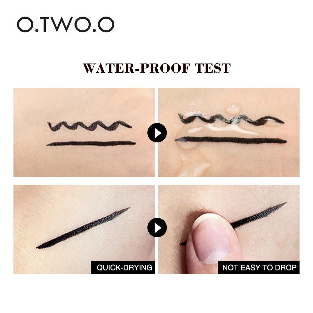 Eyeliner Timbro O.TWO.O Doppia Punta – Nero, Waterproof e Asciugatura Rapida