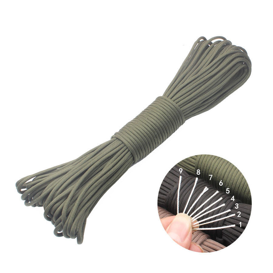 Corda Paracadute 7-Core 4mm – Multiuso per Trekking, Campeggio e Sopravvivenza
