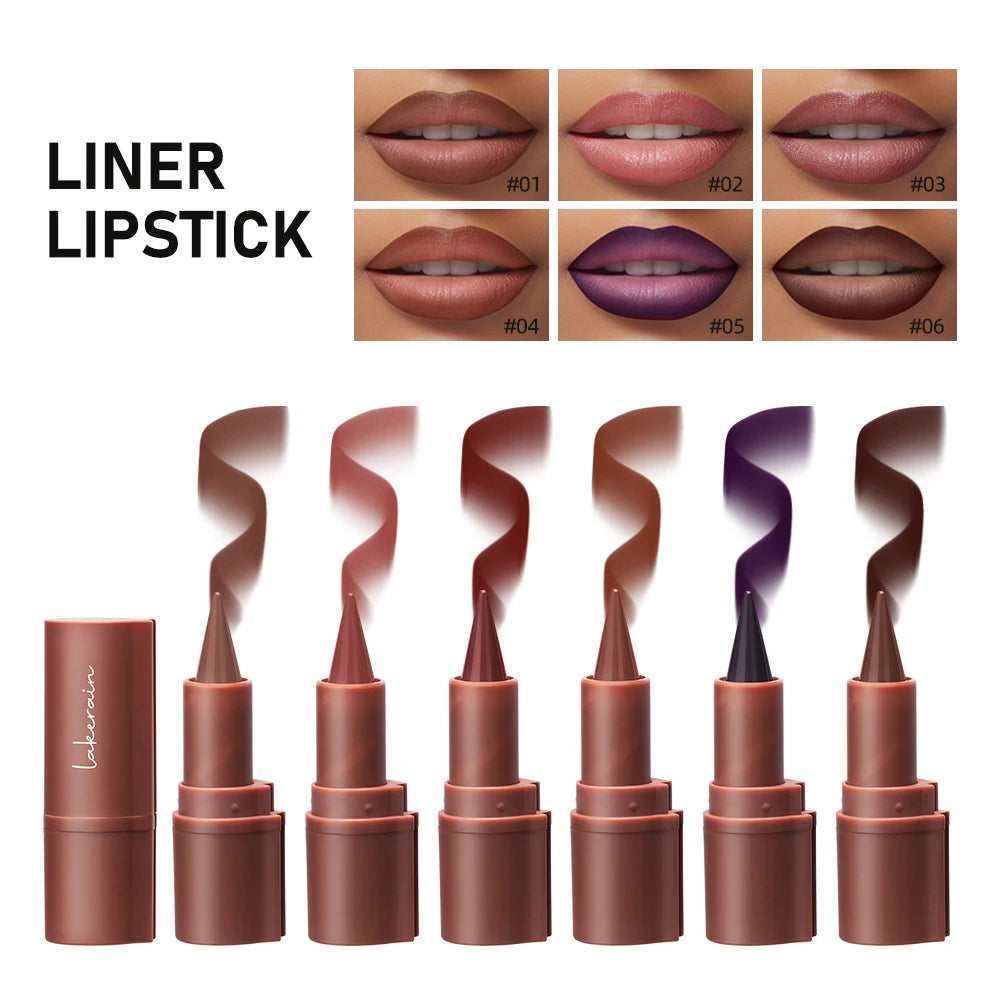 Matita Contorno Labbra Lakerain – Effetto Velvet, Opaca e Waterproof