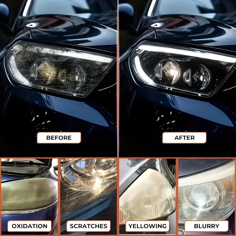 Kit di Ripristino Fari - Antigraffio e Antiossidazione per Ottiche Auto
