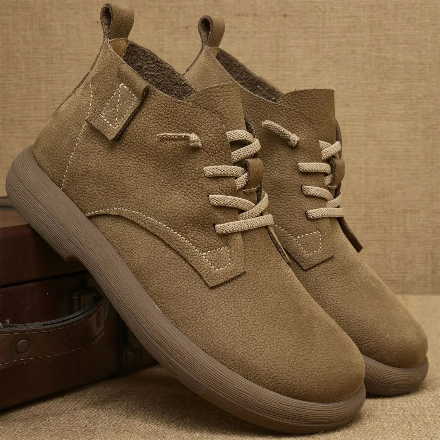 Stivaletti Chelsea da Uomo in Vera Pelle - Stile Vintage Workwear