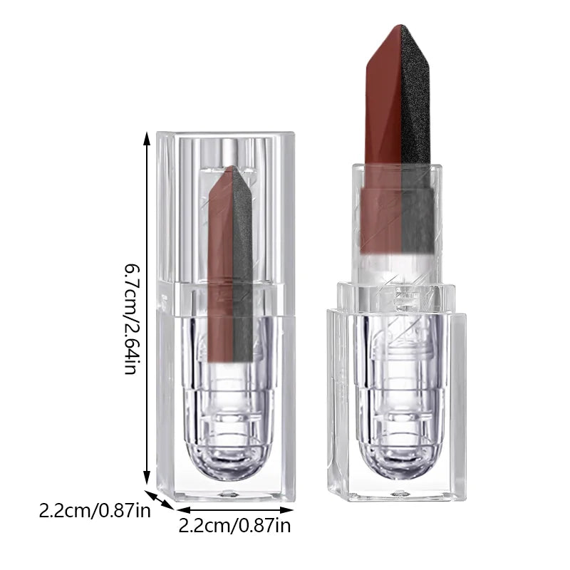 Rossetto Glitterato Bicolore Nero e Rosso – Effetto Ombré Gotico