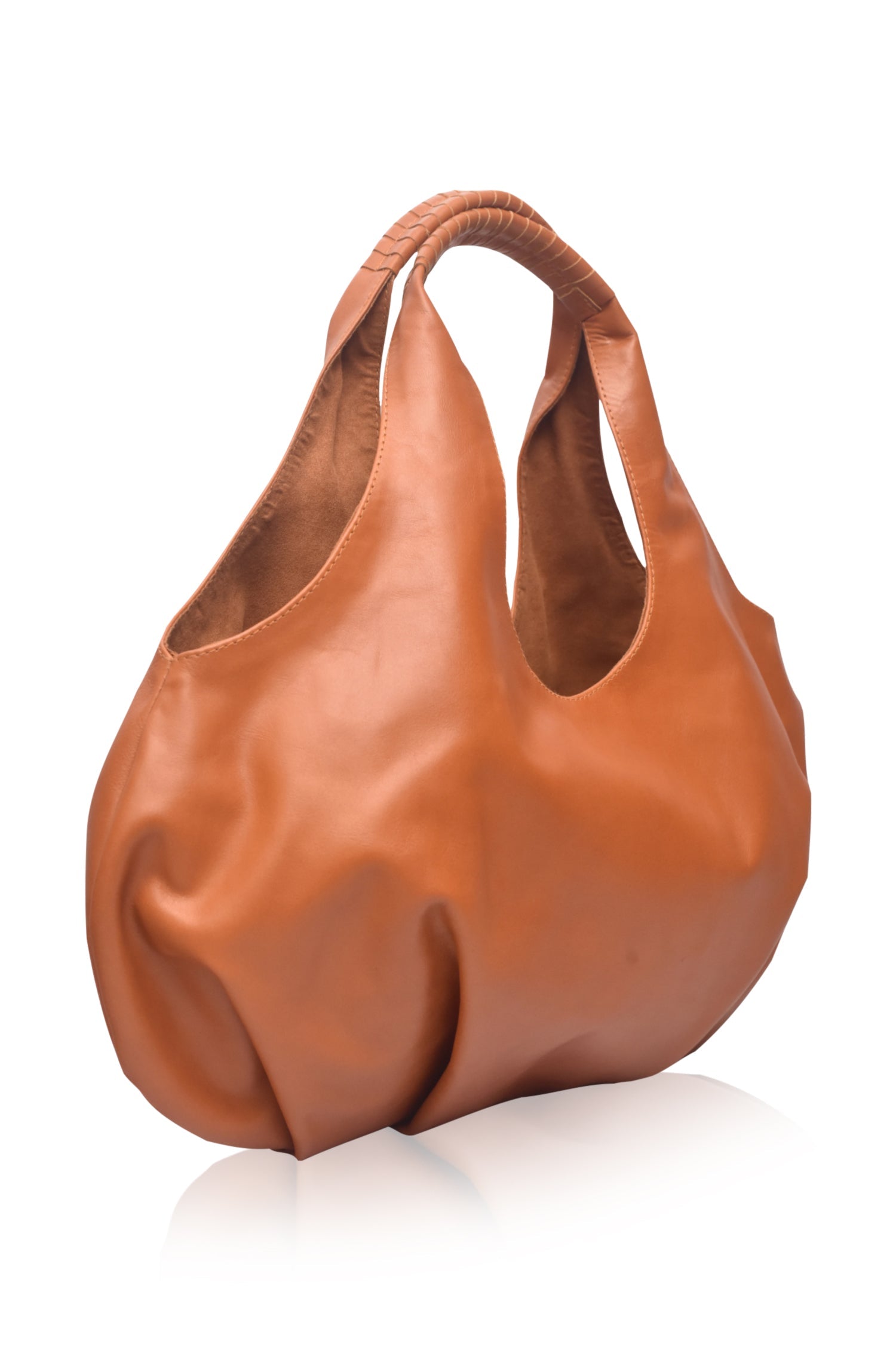 Borsa Tote Velara in Pelle Morbida Effetto Slouchy