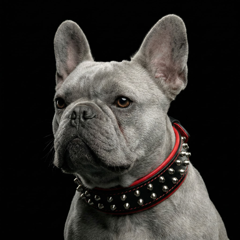 Collare per Cani Borchiato "Rocky" BESTIA – Disponibile in Set con Guinzaglio